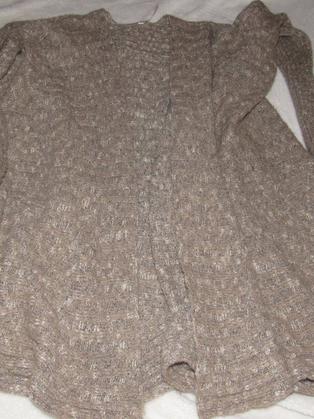 Free People Beige Cardigan Beige Bohemian Sweater Small USED